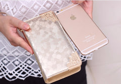 Stone Pattern PU Leather Purse
