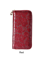 Floral Zipper Long Purse