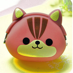 Lovely Kawaii Cartoon Jelly Silicone Coin Purse