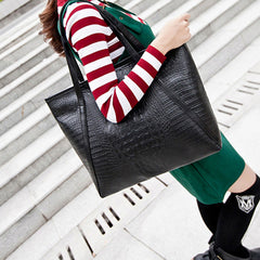 Black Casual Female Big Tote Bag