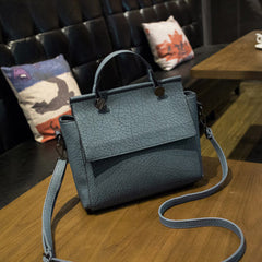Vintage Trapeze Tote Women Leather Handbag