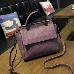 Vintage Trapeze Tote Women Leather Handbag