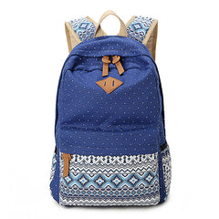 Korean Canvas Printing Backpack