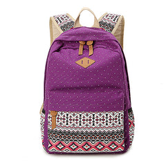 Korean Canvas Printing Backpack