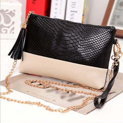 Fashion Crocodile Women Leather Messenger Bag