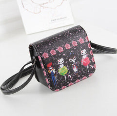 Women Cat Wearing Big Glasses Print Shoulder Handbag