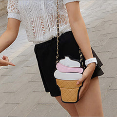 Women Ice cream Cupcake Mini Bag