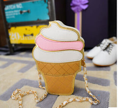 Women Ice cream Cupcake Mini Bag