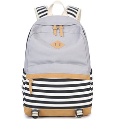 Cute Canvas Striped Printing Women Backpack