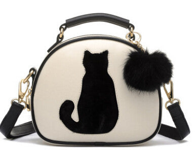 Cat Printing Bag Ladies Crossbody Bag