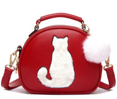 Cat Printing Bag Ladies Crossbody Bag