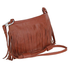 Vintage Tassle PU Leather Satchel Shoulder Handbag