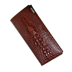 3D Embossing Alligator Ladies Crocodile Long Clutch