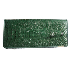 3D Embossing Alligator Ladies Crocodile Long Clutch