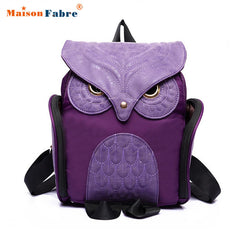Cool PU Leather Owl Backpack