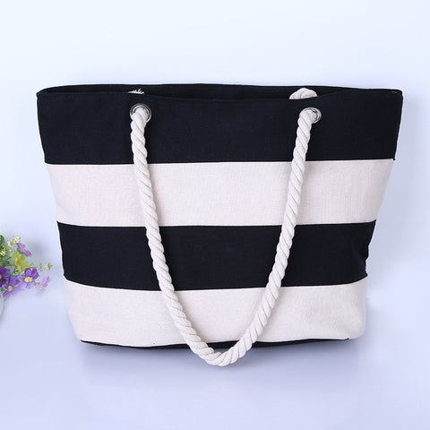 Stripes Printing Handbag