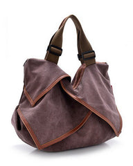 Diagonal Retro Casual Canvas Cross Body Shoulder Bag