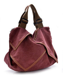 Diagonal Retro Casual Canvas Cross Body Shoulder Bag