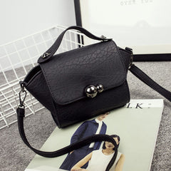 Women Bag Gourd Lock Button Portable