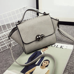 Women Bag Gourd Lock Button Portable