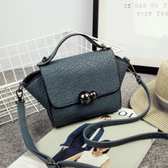 Women Bag Gourd Lock Button Portable