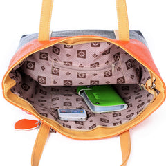 Sweet Blend Candy Color Women Leather Handbag