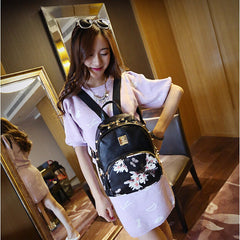 Flower Butterfly Printing Women's Small Backpack