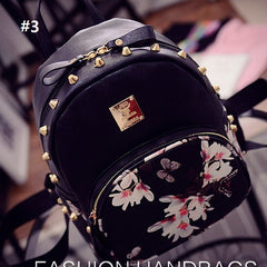 Flower Butterfly Printing Women's Small Backpack