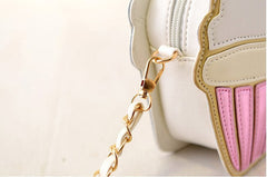 Women Ice cream Cupcake Mini Bag