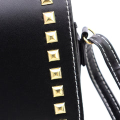 Women Small PU Leather Messenger Bag