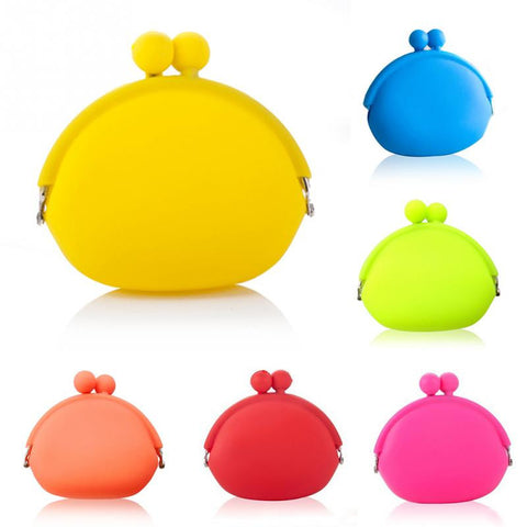 Women Silicone Round Coin Purse