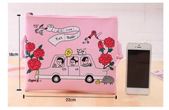 Cartoon Printed Women Graffiti Handbag
