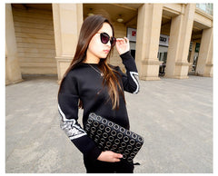 PU Leather Retro Rivet Tote Bag