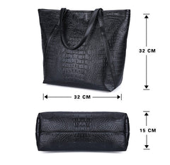 Black Casual Female Big Tote Bag