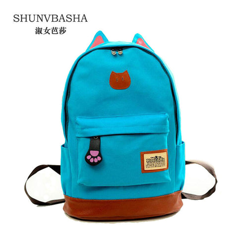 Vintage Women Canvas Backpack