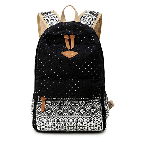 Korean Canvas Printing Backpack