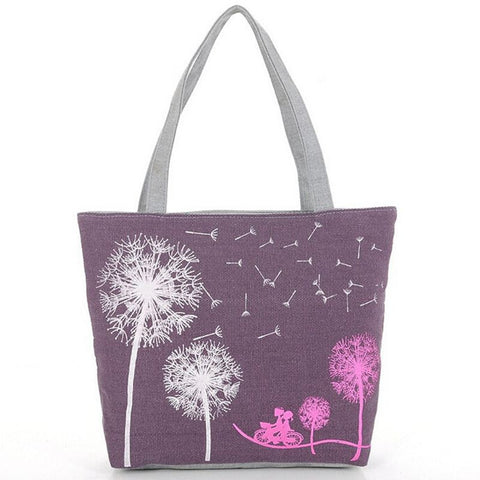 Fashion Dandelion Canvas Bag