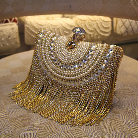 Luxury Diamond Beaded Cluthes