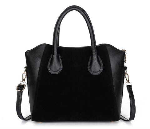 Patchwork Nubuck Leather Women's Handbag